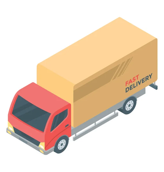 Pictogram Van Service Van Lading Isometrische Vector — Stockvector