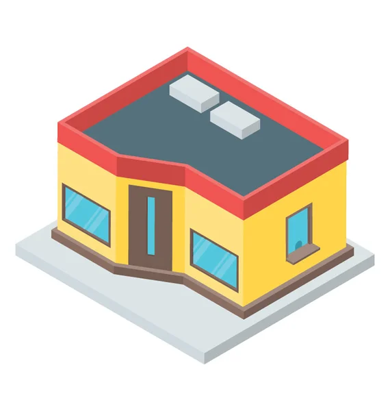 House Icon Isometric Vector — Stock Vector