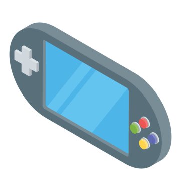 Gamepad kutsal kişilerin resmi içinde izometrik vektör tasarımı