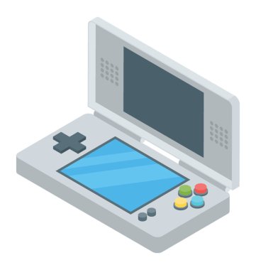 Video oyunu simgesi izometrik vektör