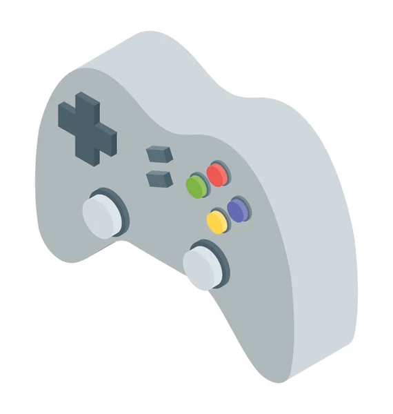 Gamepad Icono Diseño Vectores Isométricos — Vector de stock