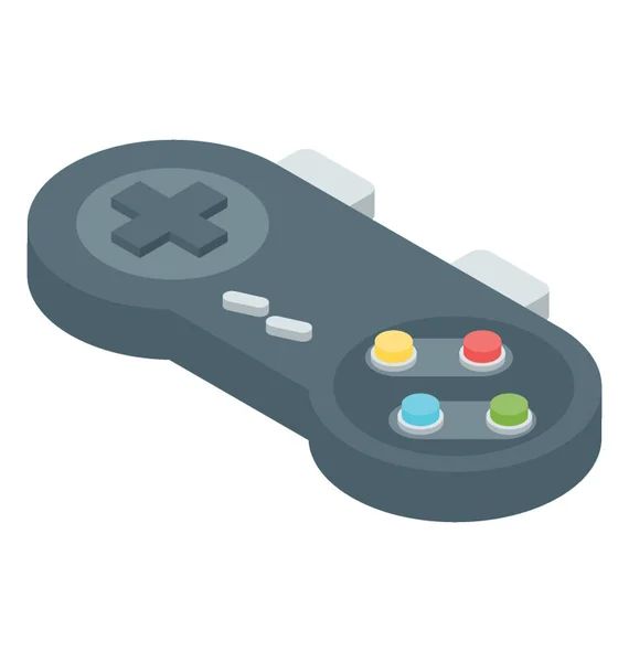 Icono Consola Juegos Vector Isométrico — Vector de stock