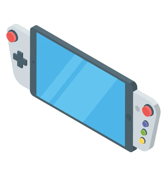 Game Console Icon Isometric Vect — Stock Vector