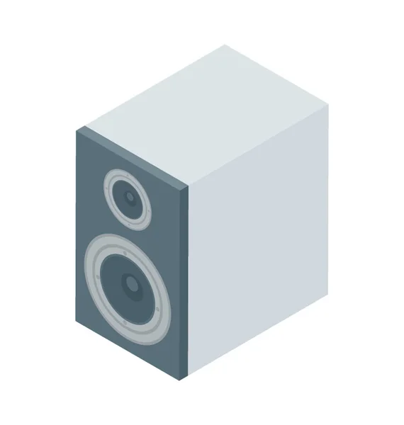 Speaker Icon Isometric Vector — Stock Vector