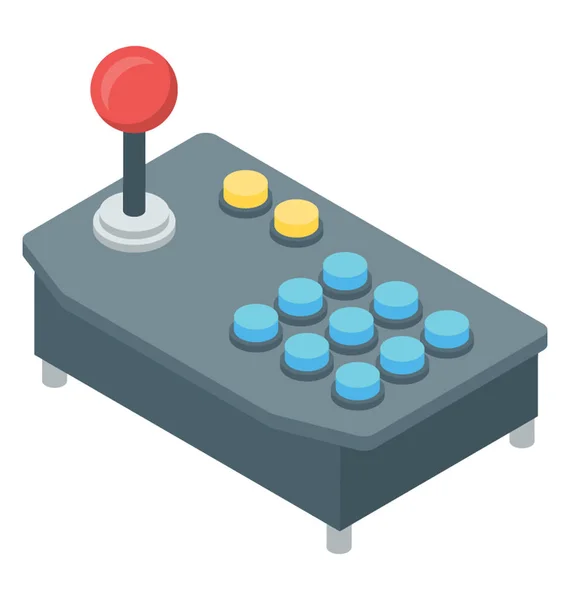 Isometrischer Vektor Der Spielkonsole Joystick Symbol — Stockvektor