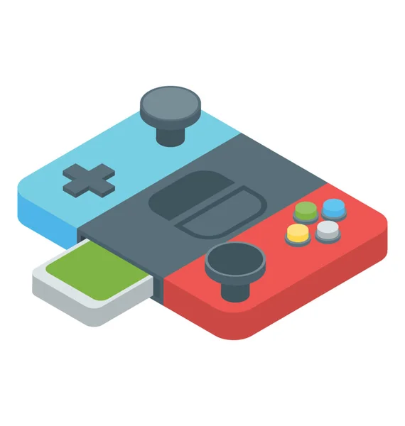 Game Console Icon Isometric Vector — Stock Vector