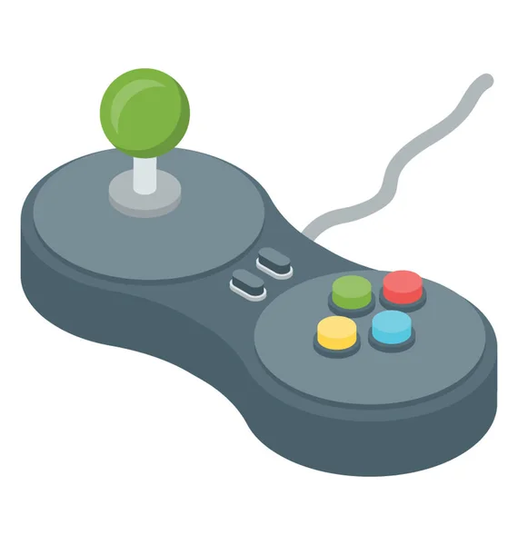 Icono Consola Juegos Vector Isométrico — Vector de stock