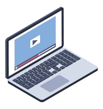 video simgeler izometrik vektör pazarlama