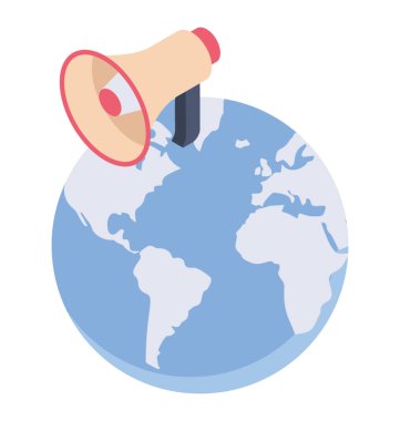 Simgeler izometrik vektör pazarlama Global