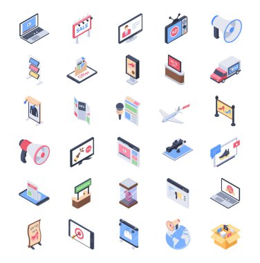 30 dijital reklam medya kanalları simgeler paketi koleksiyonudur. Maceracı bir simge kümesi tarafından onun çekici gerçek zamanlı görsel şaşırtmak. Bu şaşırtıcı ve yararlı paketi bu alana ilgili projeler için basılı tutun.