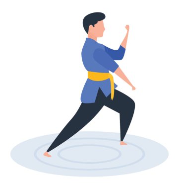 Jimnastik - simgesi, izometrik vektör tasarımı.