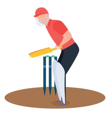 Topa vuran oyuncu simgesi, izometrik vektör tasarımı.