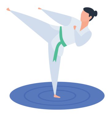 Savaş sanatı simgesinin izometrik vektör tasarımı.