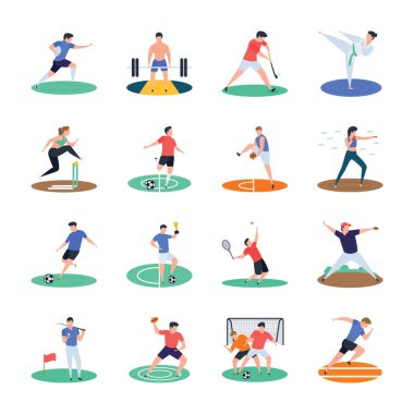 Bazı adrenalin tasarımlarınızın çıktısını eklemek istiyorsanız, bu futbol, kriket, hokey ve spor oyuncu vektör hile yapmak emin kümesidir. Bu çok çeşitli spor ve oyun aktiviteleri temsil vektörel çizimler içerir.
