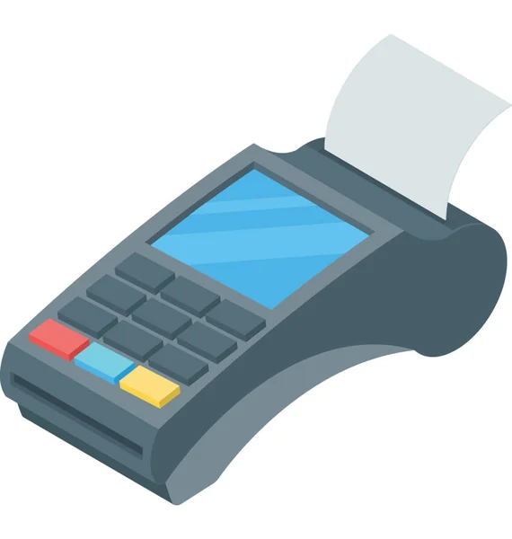 Cash Register Icon Isometric Design — Stock Vector