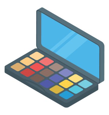 İzometrik vektör göz farı simgesi 