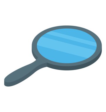 El Ayna simgesi izometrik vektör 