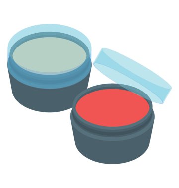 Dudak kremi simgesi izometrik vektör 