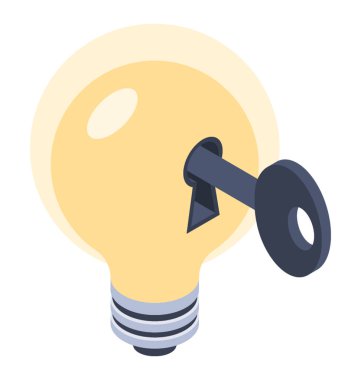 Fikir vektörünün izometrik anahtar  