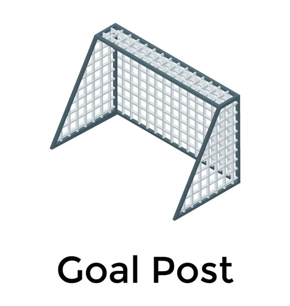 Icône Neti Football Vecteur Isométrique — Image vectorielle