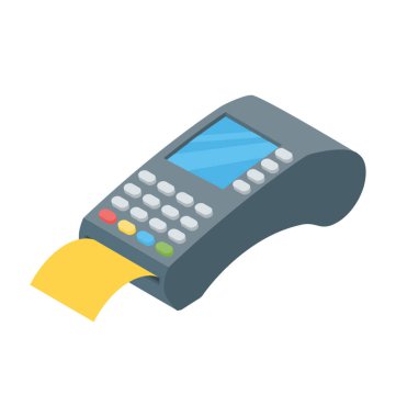 Pos simgesinin izometrik vektör 