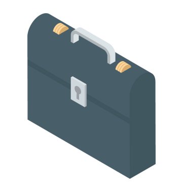 İş portföy simgesi izometrik vektör 