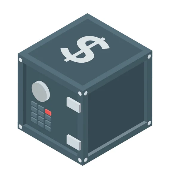 Locker Icon Isometric Vector — Stock Vector