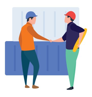 El sıkışma illüstrasyon, vektör tasarımı.