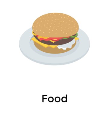 Beyaz arka plan üzerinde izole hamburger simgesi 