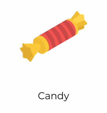 Şeker isometrik vektör simgesi 