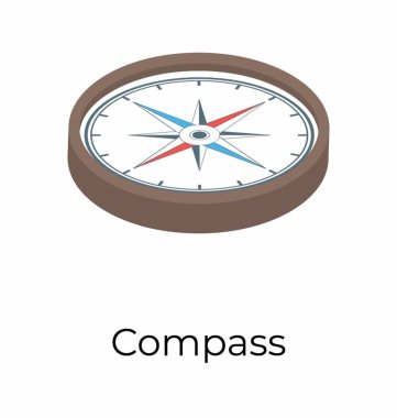 Pusula gül, isometrik vektör 