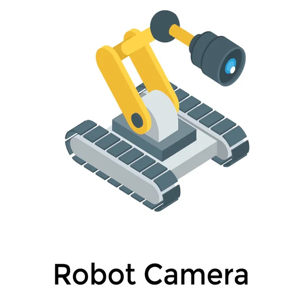 Автоматическая Камера Робота Изометрической Конструкции — стоковый вектор