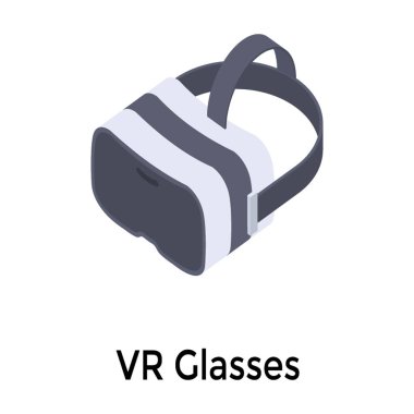 VR gözlük simgesi izometrik vektör 