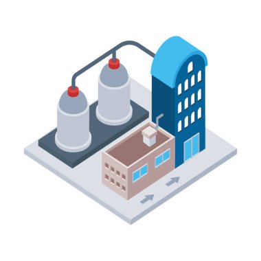  İyometrik tasarımda ticari endüstri 