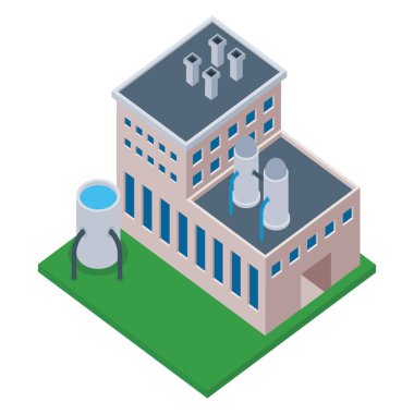  İyometrik tasarımda ticari endüstri 