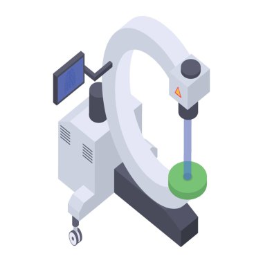 X-ray machine icon in  isometric design  