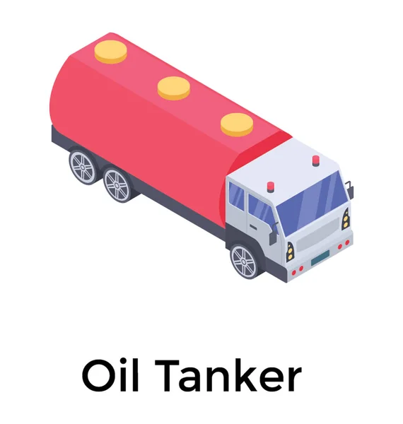 Конструкция Танкера Транспортировки Нефти — стоковый вектор