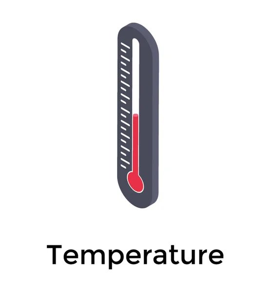 Isometric Icon Temperature — Stock Vector