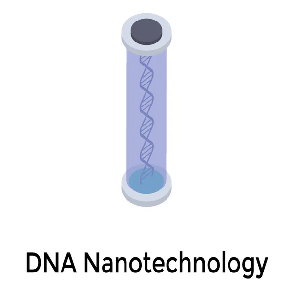 Deoxyribonucleic Acid Ikon Iso Metrisk Design — Stock vektor