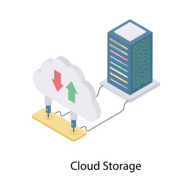 Biyometrik tasarımda bulut depolama simgesi 