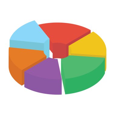 Biyometrik tasarımda pasta grafik vektörü 