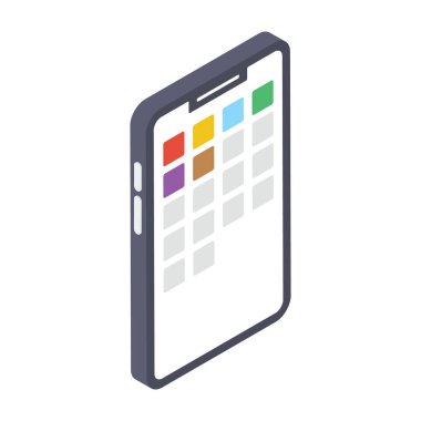 Biyometrik tasarımda mobil uygulama vektörü 