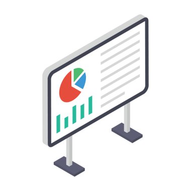 Grafiksel sunum isometrik simge tasarımı 