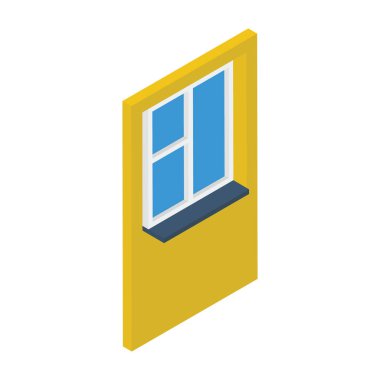 Biyometrik cam pencere vektör tasarımı 