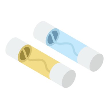 Elektronik rezistans vektör isometrik tasarımı 