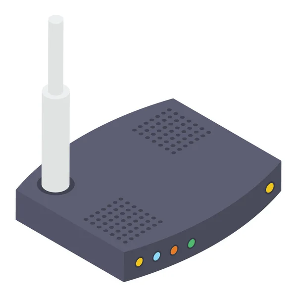 Vettore Router Wifi Nella Progettazione Isometrica — Vettoriale Stock