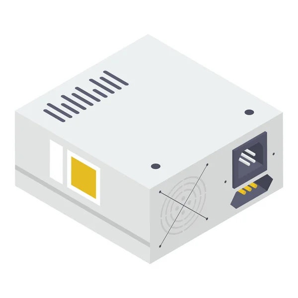 Power Supply Vector Isometrisch Ontwerp — Stockvector