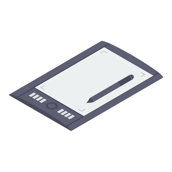Biyometrik Tasarımda Grafik Tablet Vektörü — Stok Vektör
