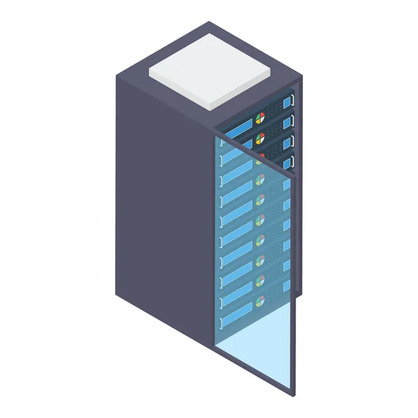 Datenserver Rack Vektor Design — Stockvektor