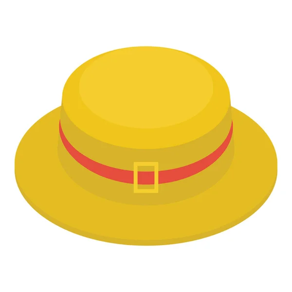 Icono Sombrero Floppy Diseño Isométrico — Vector de stock